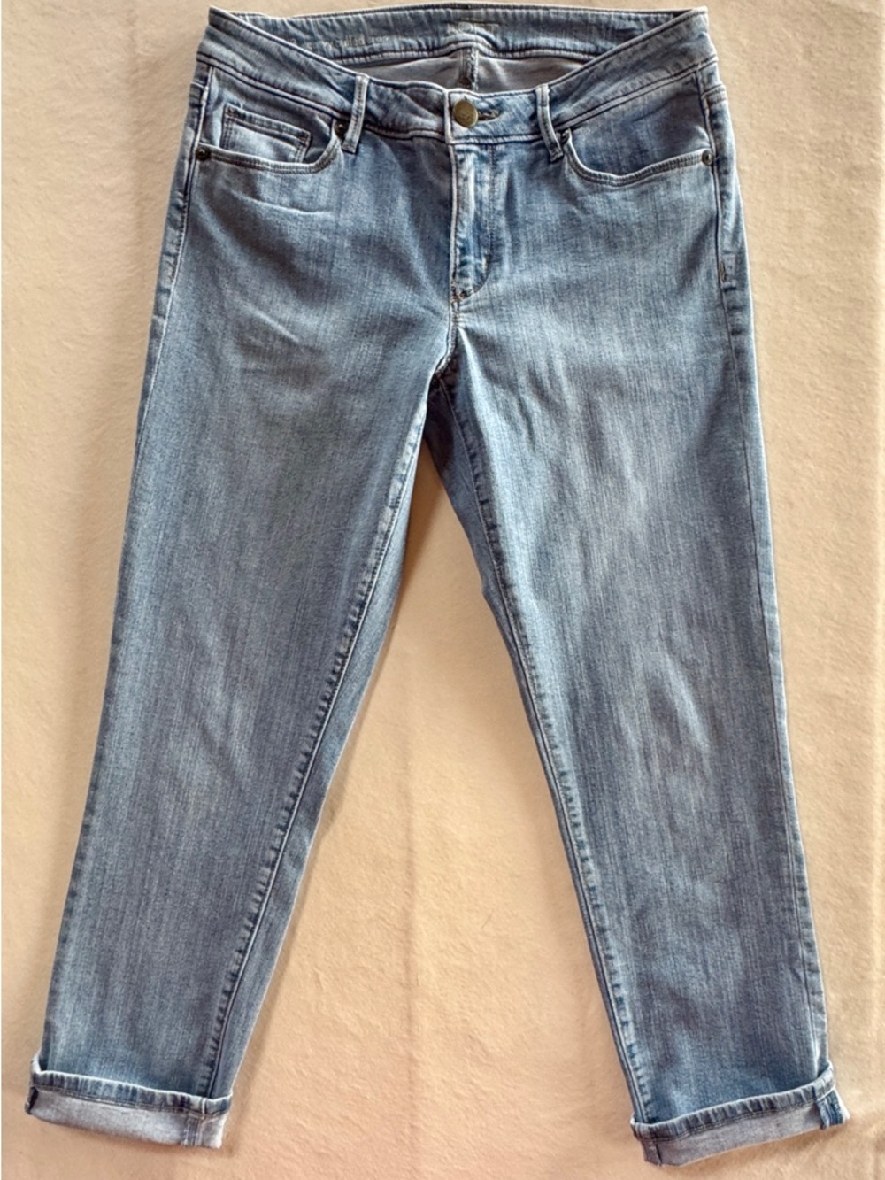 LOFT Curvy Cuffed Crop Mid-Rise Jeans (29/8) - Picture 3 of 15